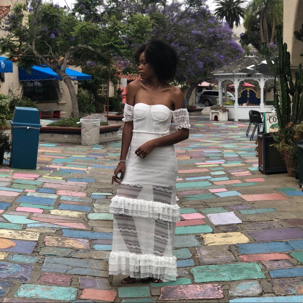 Maxi Lace Dress Brides and Brunch